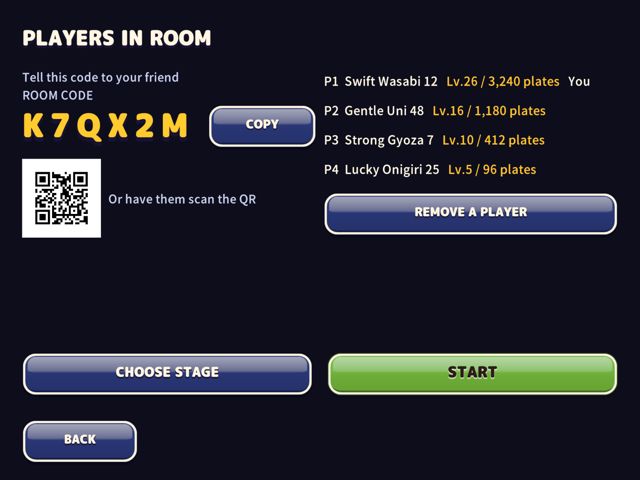 合言葉でオンライン / Online room code