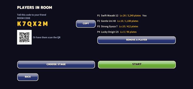 合言葉でオンライン / Online room code